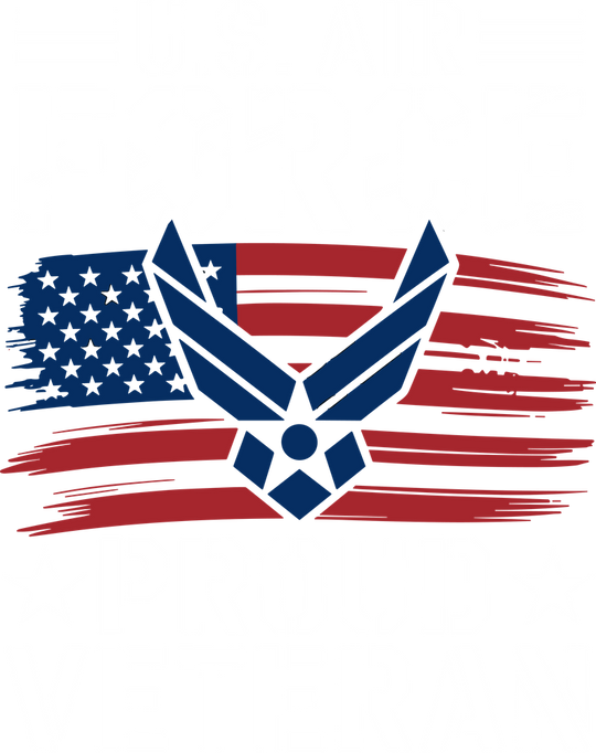 U.S. Air Force, Proud Veteran - Air Force DTF Transfers