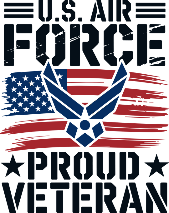 U.S. Air Force, Proud Veteran - Air Force DTF Transfers
