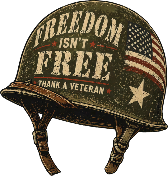 Freedom Isn't Free, Thank A Veteran - Army DTF Transfers
