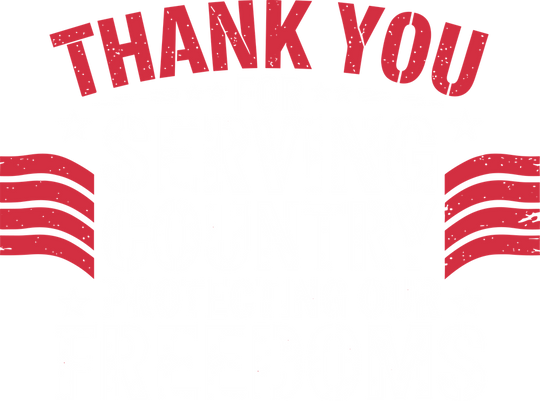 Thank You For Protecting Our Freedoms - Army DTF Transfers