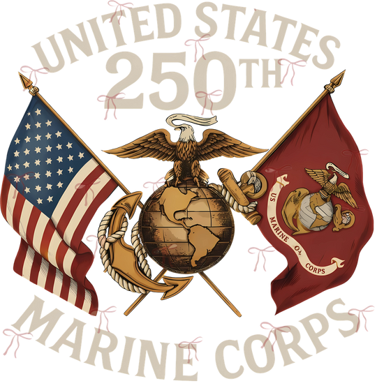 United States 250th Marine Corps - Marines DTF Transfers