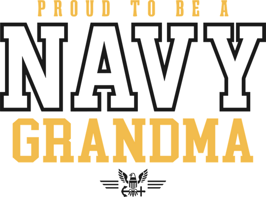 Proud To Be A Navy Grandma - Navy DTF Transfers