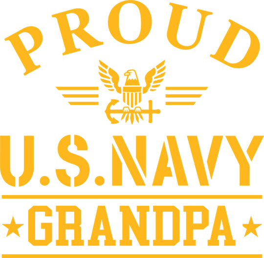 Proud To Be A Navy Grandpa - Navy DTF Transfers