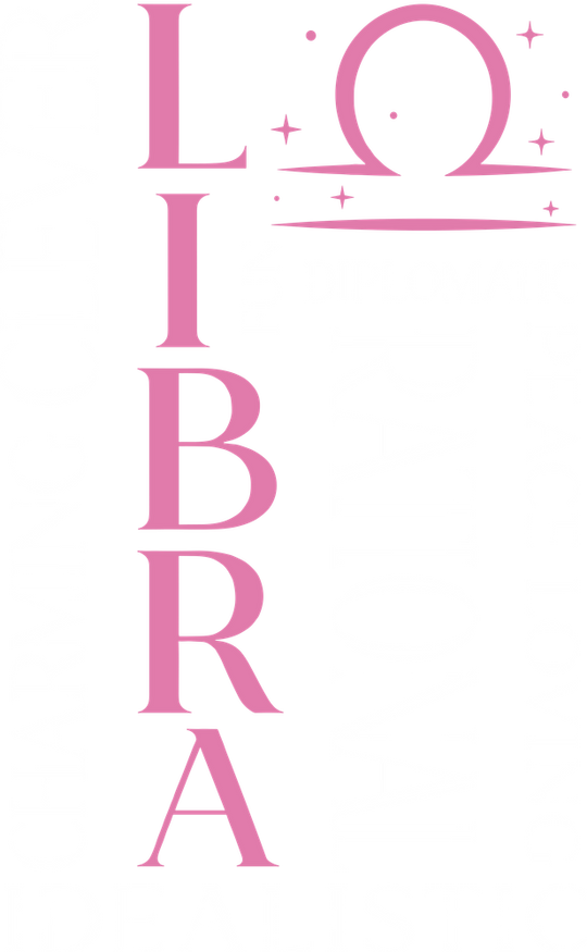 Libra Qualities, Pink - Zodiacs & Horoscopes DTF Transfers