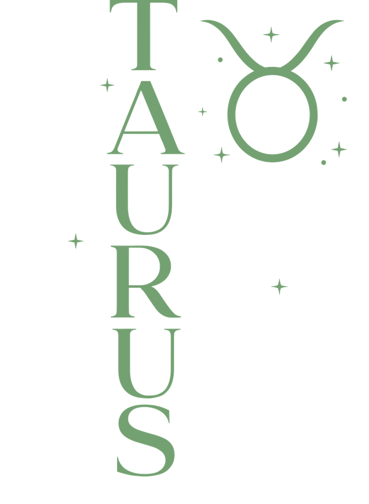 Taurus Qualities, Green - Zodiacs & Horoscopes DTF Transfers