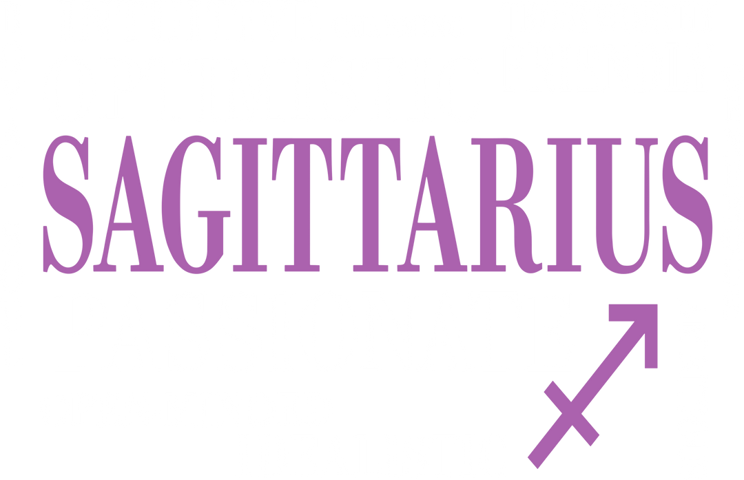 Sagittarius Qualities, Pink, Horizontal - Zodiacs & Horoscopes DTF Transfers