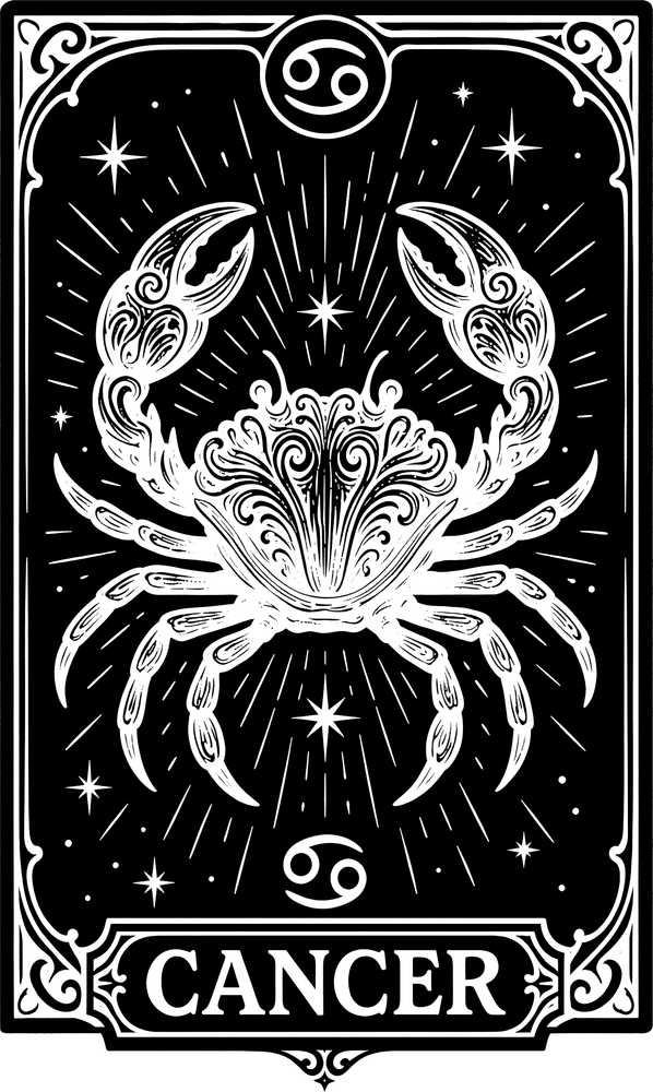 Cancer Tarot Card - Zodiacs & Horoscopes DTF Transfers