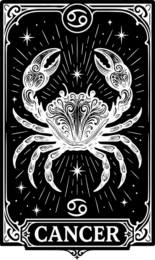 Cancer Tarot Card - Zodiacs & Horoscopes DTF Transfers