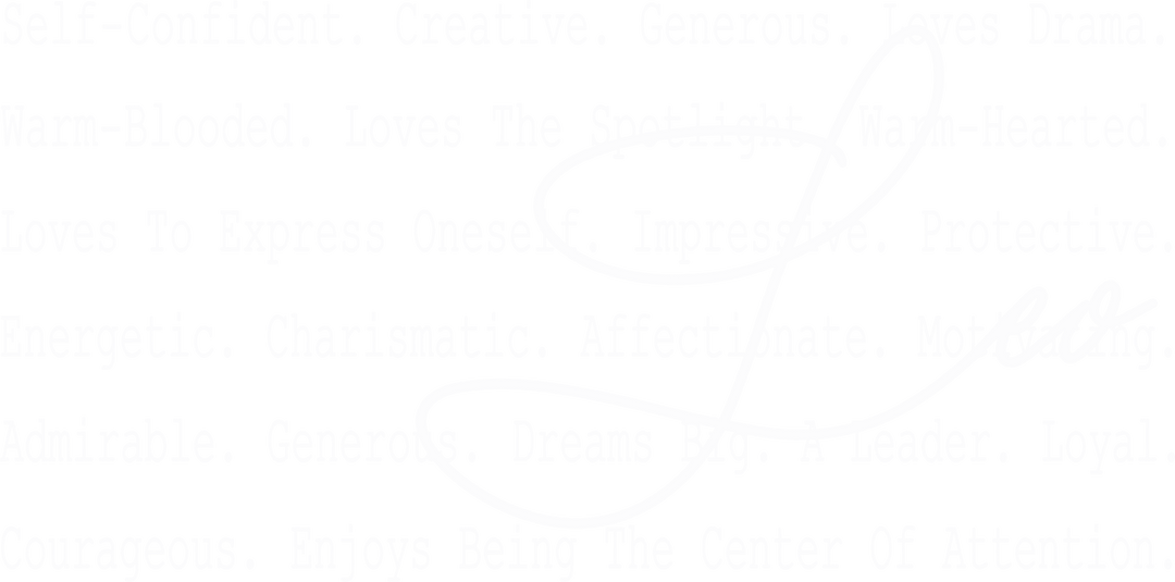 Leo B&W - Zodiacs & Horoscopes DTF Transfers