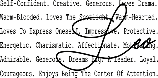 Leo B&W - Zodiacs & Horoscopes DTF Transfers