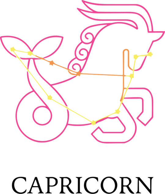 Capricorn Pink Constellation - Zodiacs & Horoscopes DTF Transfers