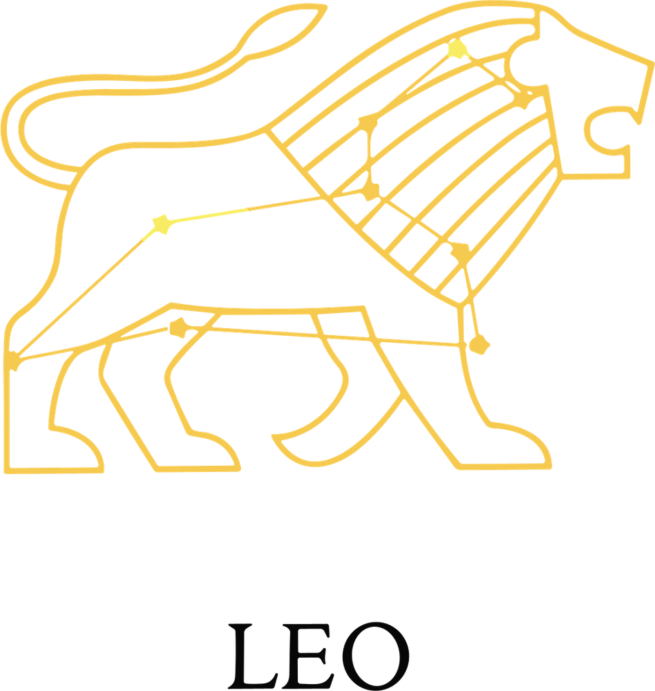 Leo Yellow Constellation - Zodiacs & Horoscopes DTF Transfers