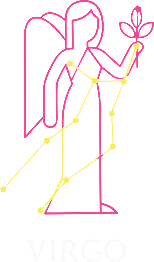Virgo Pink Constellation - Zodiacs & Horoscopes DTF Transfers