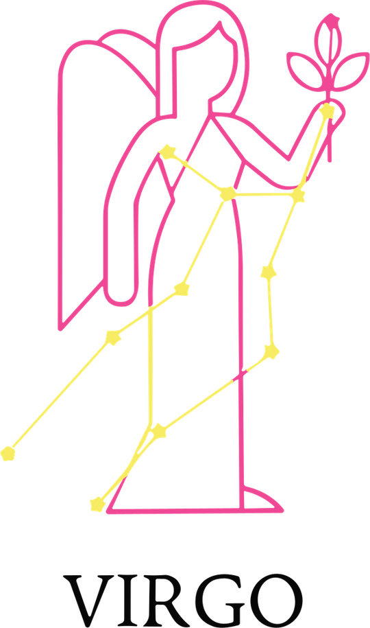 Virgo Pink Constellation - Zodiacs & Horoscopes DTF Transfers