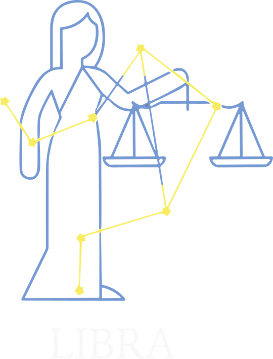 Libra Blue Constellation - Zodiacs & Horoscopes DTF Transfers