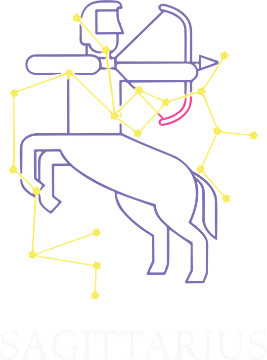 Sagittarius Purple Constellation - Zodiacs & Horoscopes DTF Transfers