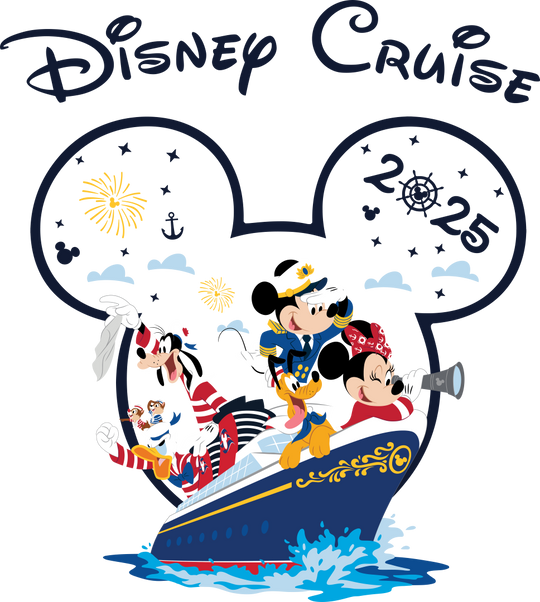 Disney Cruise 2025 - Disney Iron On DTF Transfer