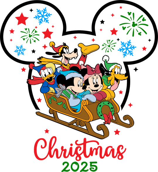 Disney Christmas 2025 - Disney Iron On DTF Transfer