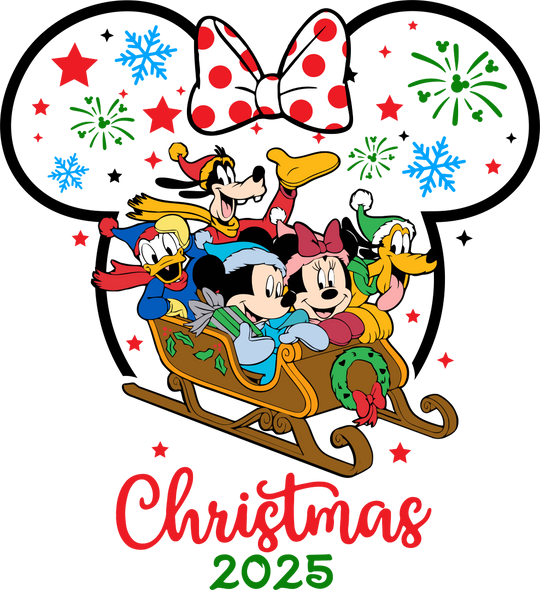 Disney Christmas 2025 - Disney Iron On DTF Transfer