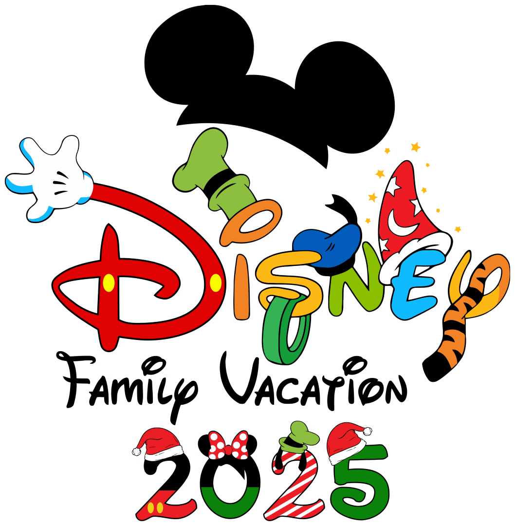 Disney Family Vacation 2025 - Disney Iron On DTF Transfer