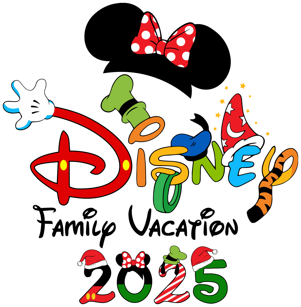 Disney Family Vacation 2025 - Disney Iron On DTF Transfer