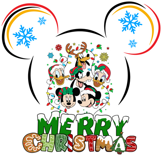 Merry Christmas Disney - Disney Iron On DTF Transfer