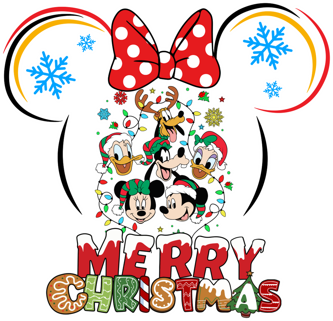 Merry Christmas Disney - Disney Iron On DTF Transfer