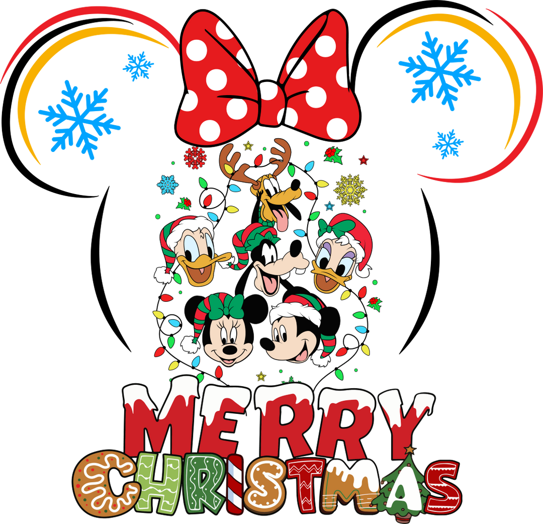 Merry Christmas Disney - Disney Iron On DTF Transfer