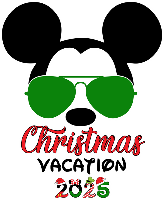 Christmas Vacation 2025 Mickey And Minnie - Disney Iron On DTF Transfer