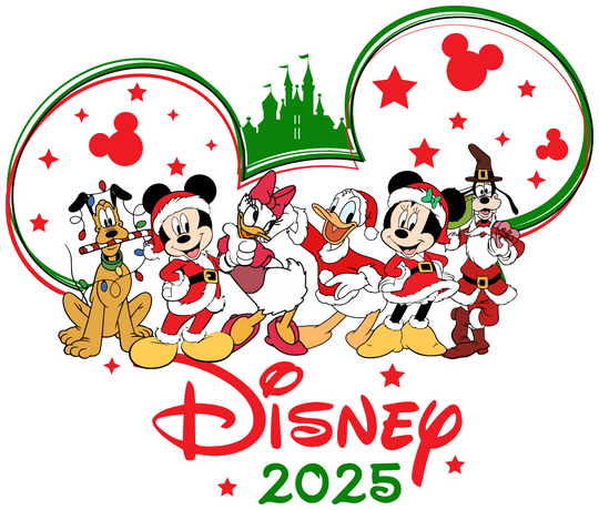 Disney Characters 2025 Design - Disney Iron On DTF Transfer