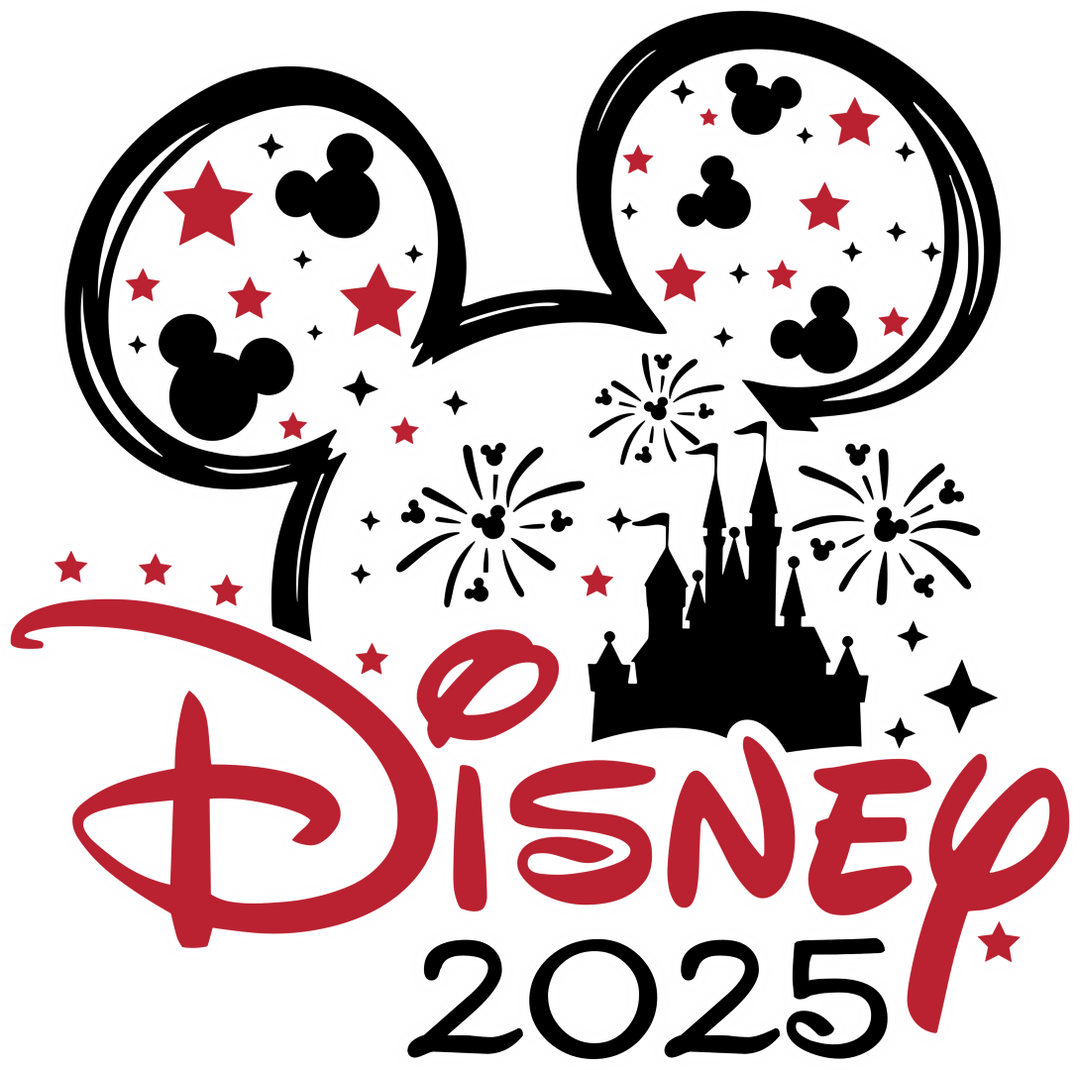 Disney 2025 Mickey And Minnie - Disney Iron On DTF Transfer