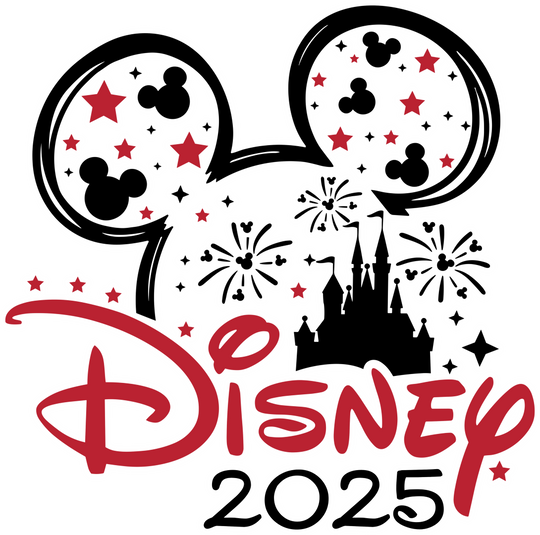 Disney 2025 Mickey And Minnie - Disney Iron On DTF Transfer