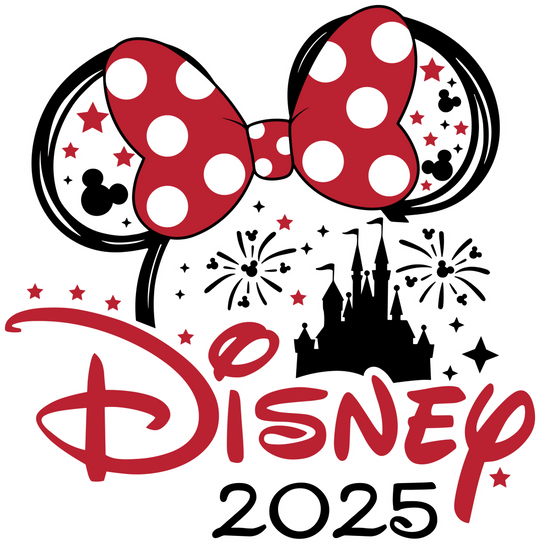 Disney 2025 Mickey And Minnie - Disney Iron On DTF Transfer