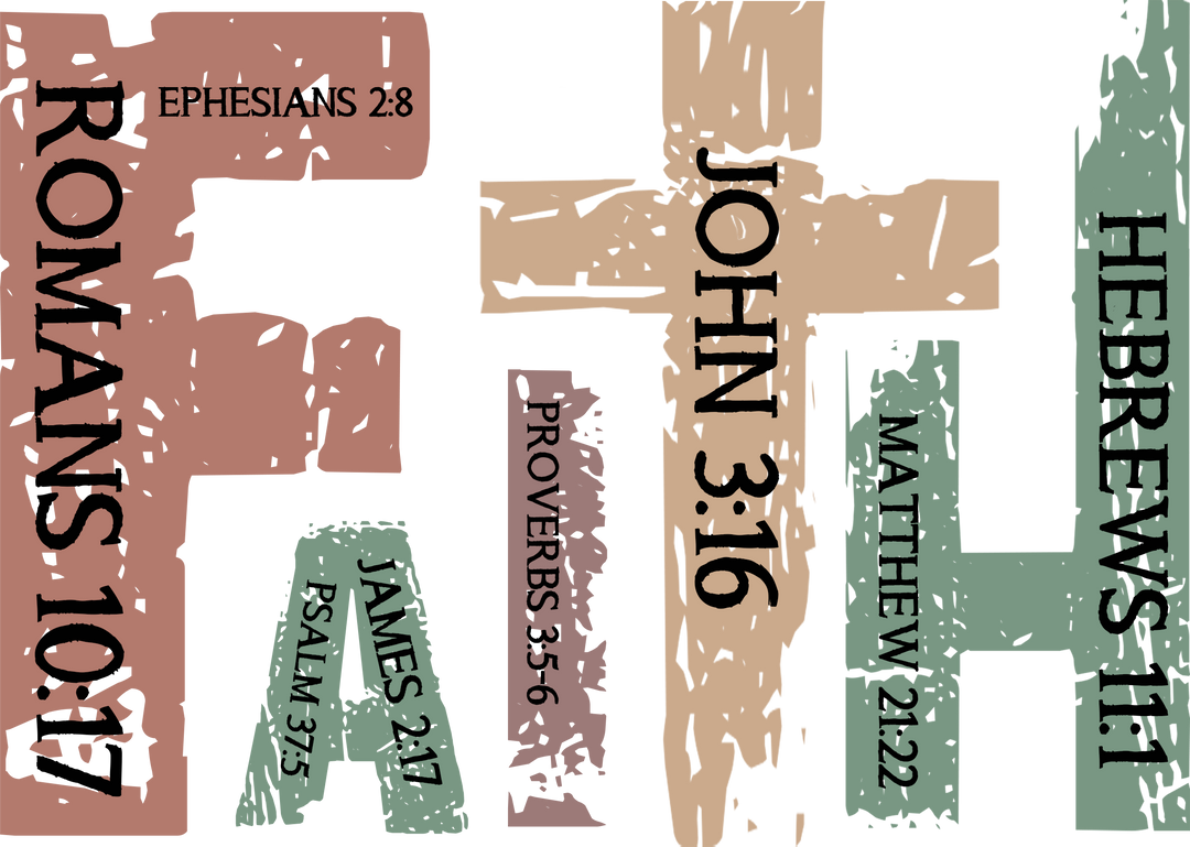 Faith Cross Design - Christianity DTF Transfer