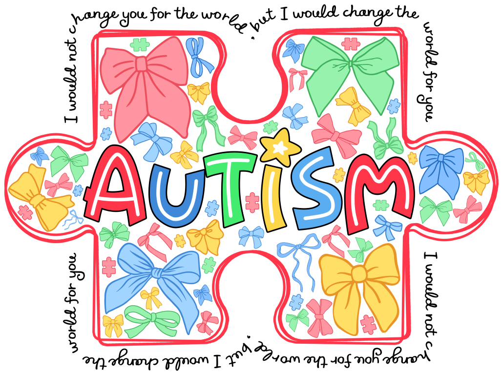 Autism Jigsaw Colorful Design - Autism Awareness DTF Transfer