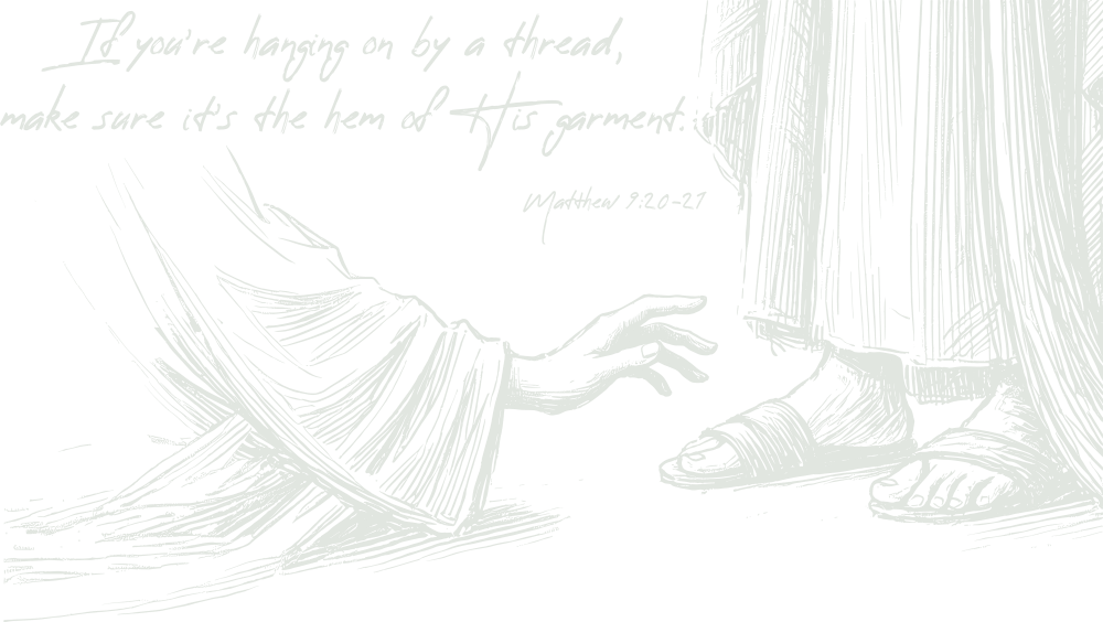 When You're Hanging On By A Thread - Christianity DTF Transfer