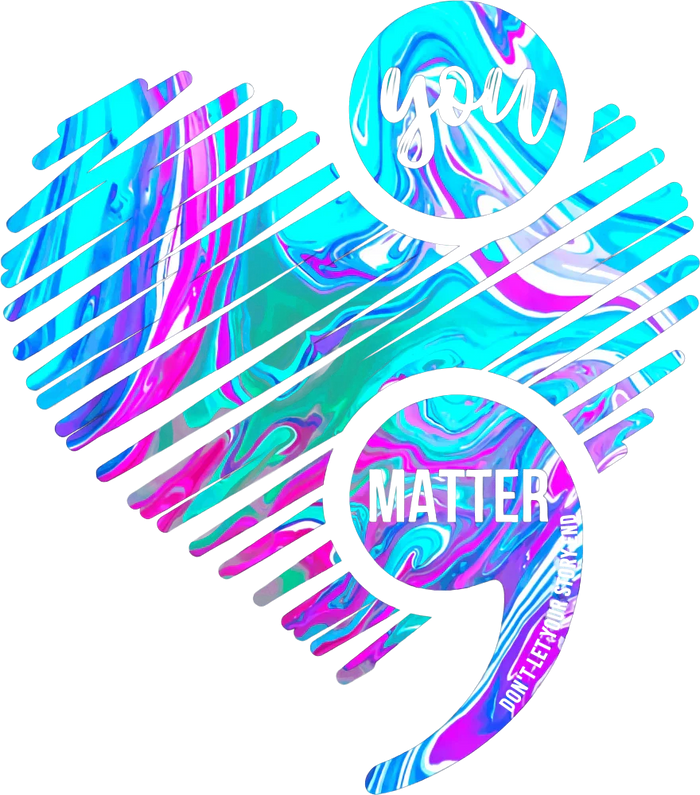 You Matter Colorful Design - Suicide Awareness DTF Transfer