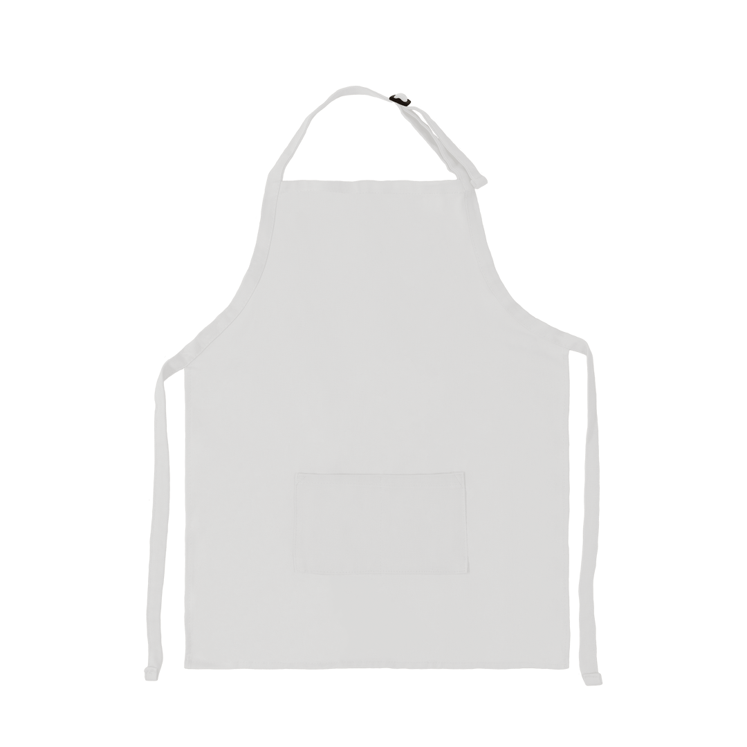 Apron with Patch Pockets Adjustable Neck Strap With Buckle