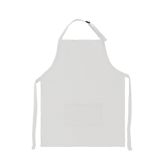 Apron with Patch Pockets Adjustable Neck Strap With Buckle
