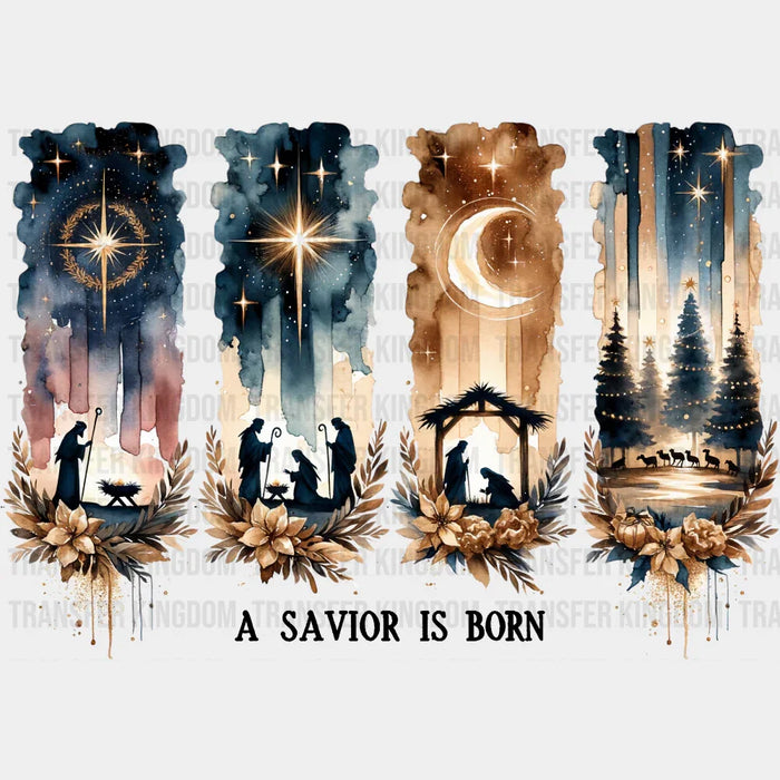 A Savior Is Born - Christmas DTF Transfer