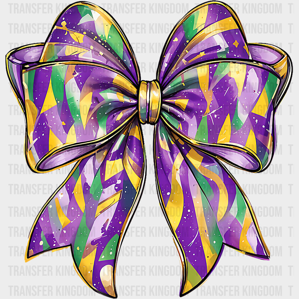 Abstract Pattern Ribbon - Mardi Gras DTF Transfers