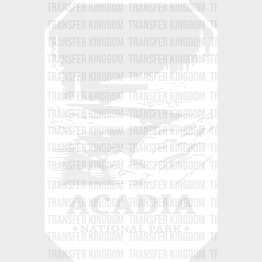 Acadia National Park Design - Parks Dtf Transfers Unisex S & M (10’) / Light Color See Imaging