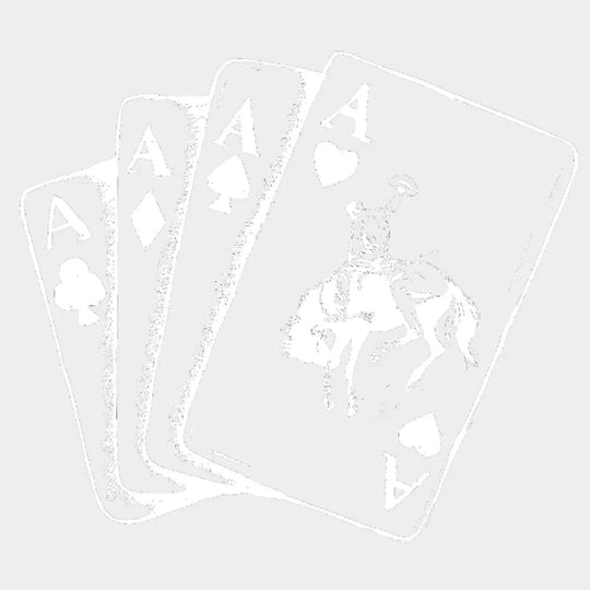 Ace Of Spades Playing Card Cowboy Design - Dtf Heat Transfer