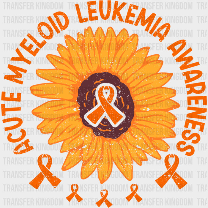 Acute Myeloid Leukemia Awareness, Sunflower - Leukemia DTF Transfers