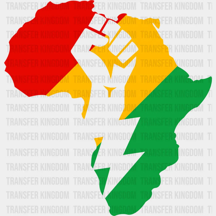 Africa Fist Design - BLM DTF Transfer