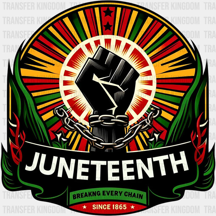 African Colors Rising Fist - Juneteenth DTF Heat Transfer