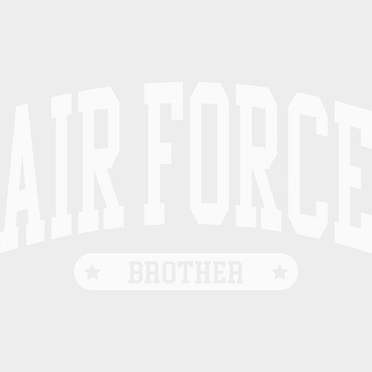Air Force Brother - Air Force DTF Transfers - Adult Unisex - S & M (10’’) / Light Color Design (See Imaging)