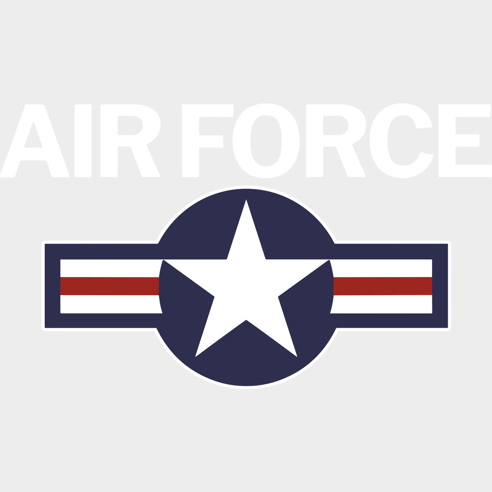 Air Force - Air Force DTF Transfers - Adult Unisex - S & M (10’’) / Light Color Design (See Imaging)
