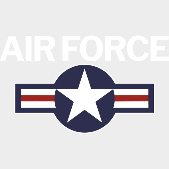 Air Force - Air Force DTF Transfers - Adult Unisex - S & M (10’’) / Light Color Design (See Imaging)