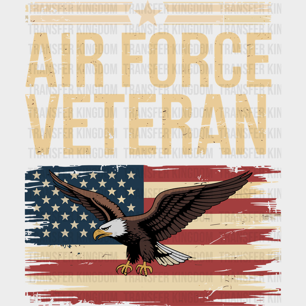 Air Force Veteran US Flag - Air Force DTF Transfers